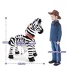 PonyCycle Zebra Reittier auf Rollen für Kinder 4-7 Jahre Produktbild-Vorschau 5