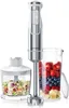 A hand blender set with accessories is displayed against a white background. Produktbild-Vorschau