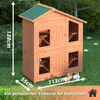 Mucola králikáreň 4 boxy chovné drevené králikáreň malé Náhľad obrázku produktu 6
