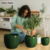 KOTARBAU® 2er Set Blumentopf Keramik rund ⌀ 19 cm Höhe: Produktbild-Vorschau 2