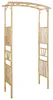 vidaXL Arco da giardino naturale 110 x 40 x 205 cm in bambù Anteprima dell’immagine prodotto 1
