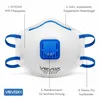 VEVOX® FFP1 Maske mit Ventil – 5er, 10er oder 20er Set – Produktbild-Vorschau 2