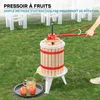 Torchio per frutta Wiltec 6L in legno di faggio con panno Anteprima dell’immagine prodotto 9