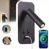 LED Wandlampe Schwarz – Schwenkbare Leselampe Wandmontage Produktbild-Vorschau 13