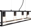 Smart Industrie Hängelampe Schwarz inkl  4 WiFi A60 Cage 4 Produktbild-Vorschau 6