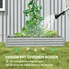 Outsunny Hochbeet aus Stahl, Wetterbeständig Pflanzbeet mit Produktbild-Vorschau 6