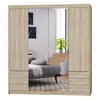 AX LIVING Armoire avec miroir chene Sonoma Storicos 4P6T Voir les images du produit 2