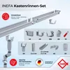 INEFA 2x Dachrinne Kunststoff Set NW68 / 68mm – Kastenrinne Produktbild-Vorschau 2