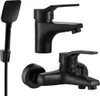 Mexen Caro R62 Badewannenset, Schwarz - 746603R62-70 Produktbild-Vorschau 1