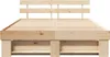 vidaXL Bettrahmen mit Kopfteil Braun 150 x 200 cm Massives Produktbild-Vorschau 5