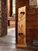 Dekosäule Willkommen Holz 80cm 2 Metall-Herzen Produktbild-Vorschau 6