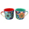 Gall&Zick große Kaffeetasse, handbemalt, Blumenmuster, ca. Produktbild-Vorschau 1