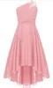 Elegantes Ein-Schulter Hochzeitskleid für Mädchen | Produktbild-Vorschau 4