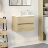 vidaXL umyvadlová skříňka Sonoma dub 60x38,5x45cm výrobek z Náhled obrázku produktu 2