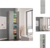 vidaXL Armoire de bureau gris béton 60x32x190 cm Bois Voir les images du produit 1