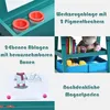 COSTWAY Dětský stojan 3 v 1, dětská tabule oboustranná, Náhled obrázku produktu 4