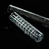 Two clear glass tubes with internal spiral designs are shown on a black surface with water droplets. Anteprima dell’immagine prodotto