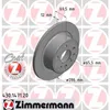 2 Zimmermann Bremsscheiben 286mm hinten für Opel Omega B + Produktbild-Vorschau 2