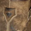 MADDOX Kurze Herren Lederhose "Mandlach" mit Gürtel | Camel Produktbild-Vorschau 9