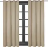 1 Stück Ösenschal Leinen Look Blickdicht 140 (B) x 245 (L) Produktbild-Vorschau 4
