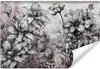 Muralo Selbstklebende Fototapete BLUMEN Pflanzen Beton Produktbild-Vorschau 1