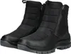 A pair of black winter boots on a white background. Voir les images du produit