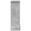 A side view of a concrete-effect fireplace surround. Podgląd zdjęcia produktu