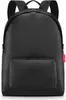 A black backpack is shown against a white background. Produktbild-Vorschau