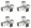 vidaXL Pfostenverbinder 4 Stk. X-Form Verzinktes Metall 71 Produktbild-Vorschau 7