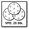 Three circular sanding discs are arranged in a cluster, with text below indicating quantity. Anteprima dell’immagine prodotto