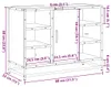 vidaXL Mueble bajo lavabo, color marrón, aspecto de roble, Vista previa de la imagen del producto 8