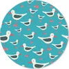 MuchoWow® Mauspad Mousepad Retro - Möwe - Schnittmuster - Produktbild-Vorschau 1