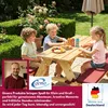 Coemo Kinder-Sitzgruppe Natur Picknicktisch mit Polster Produktbild-Vorschau 7