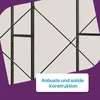 Appendiabiti aperto con barra appendiabiti – acciaio/legno Anteprima dell’immagine prodotto 4