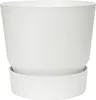 elho greenville Blumentopf rund weiss 18cm mit integriertem Produktbild-Vorschau 1