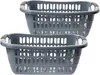 Wäschewanne 2er Set, große Wäschekörbe 55 x 37 x 20 cm, 30 Produktbild-Vorschau 1