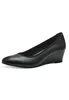 Tamaris Damen Pumps Leder Keilabsatz TOUCHit Fußbett Produktbild-Vorschau 4