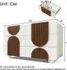 Elegante weiße Kommode mit geschwungenem Design, Produktbild-Vorschau 2