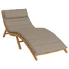 vidaXL Cuscino lettino Taupe 180x60x4 cm Tessuto Oxford Anteprima dell’immagine prodotto 3