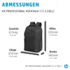 HP 17,3-palcový batoh Professional, Batoh, 43,9 cm (17.3"), Náhľad obrázku produktu 14
