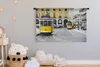 MuchoWow® Wandteppich Wandbehang Die beiden gelben Produktbild-Vorschau 3
