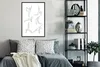 MuchoWow® Gerahmtes Poster Yoga - Frauen - Weiß 60x90 cm - Produktbild-Vorschau 2