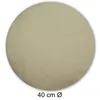 Kissenbezug rund 40 cm ecru Leinenoptik Kissenhülle Produktbild-Vorschau 4