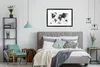 MuchoWow® MuchoWow® Gerahmtes Poster Weltkarte - Aquarell - Produktbild-Vorschau 7