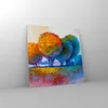 Bilder auf glas - Bäume Wiese Sommer - 40x40cm - Glasbilder Produktbild-Vorschau 4