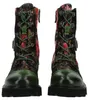 Laura Vita Damen Stiefelette Leder Floralaufdruck Produktbild-Vorschau 10