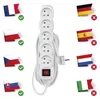 Prodlužovací kabel 5 m / 5 zásuvek / s vypínačem / bílý / PVC / 1,5 mm2 Productafbeelding-voorbeeld