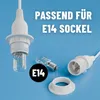 greate 2x Lampenfassung E14 mit Kabel und Schalter weiß 3,5 Produktbild-Vorschau 3