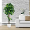 albero artificiale di seta alto 114 cm in vaso, albero Anteprima dell’immagine prodotto 2