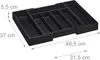 Range-couverts extensible en bambou noir Voir les images du produit 2